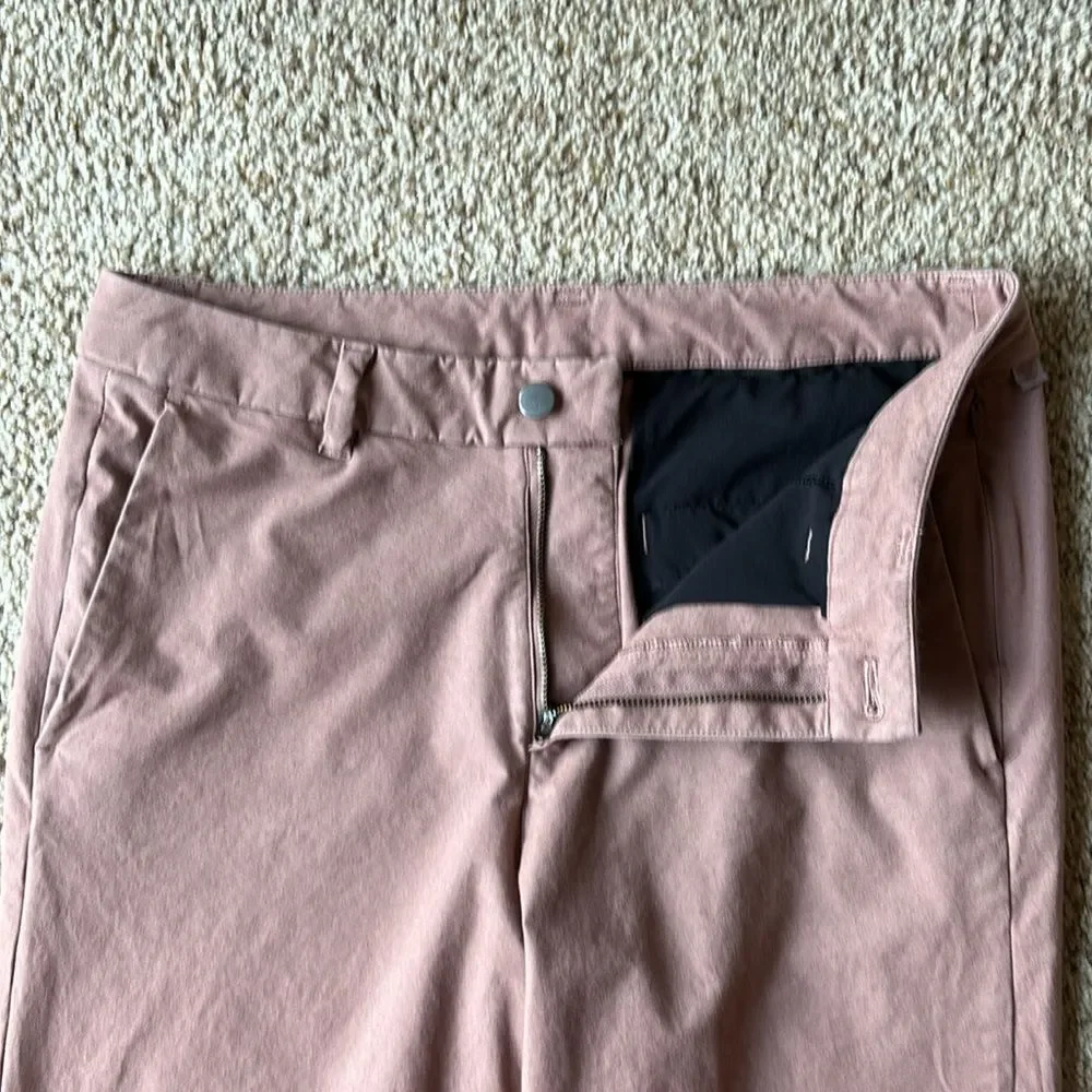 Lululemon Men’s Commission Pant Cotton Slim Earth Dye Faded Red 32